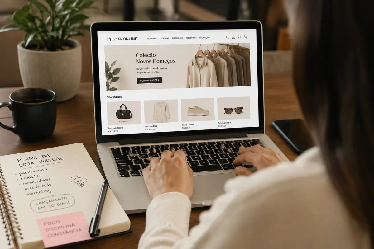 Como começar no dropshipping loja virtual planejamento 2026