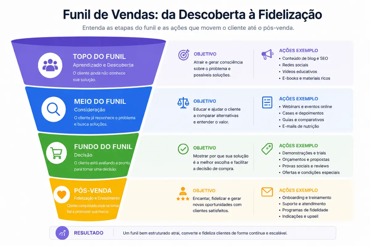 Marketing Digital de Ponta a Ponta: As 5 estratégias validadas para este ano 6 Funil de vendas marketing digital de ponta a ponta