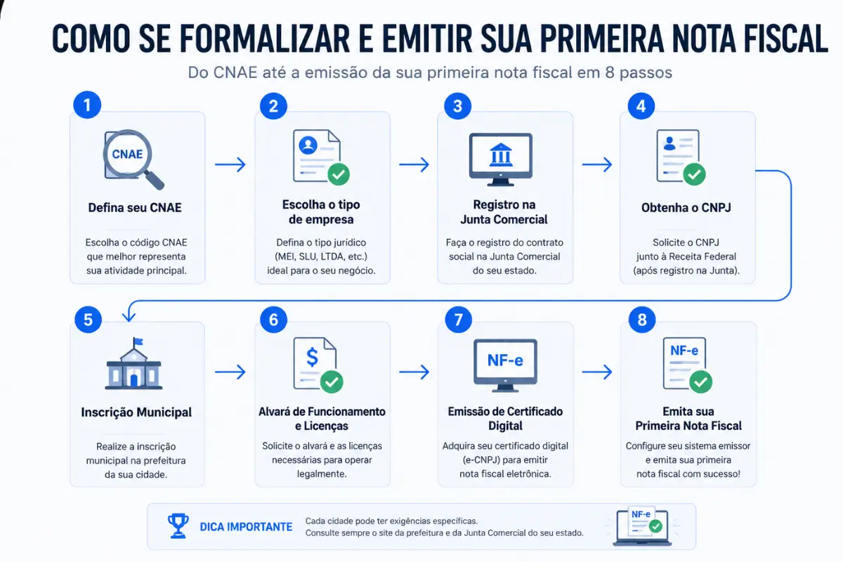 Como Abrir Agência de Marketing Digital: Estrutura, Processos e Clientes 3 Processo de formalização de agência de marketing digital passo a passo