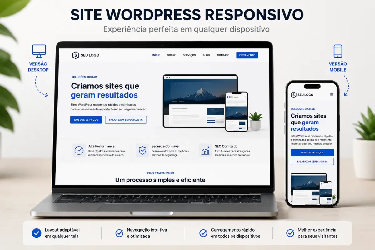 wordpress responsivo mobile desktop comparacao seo