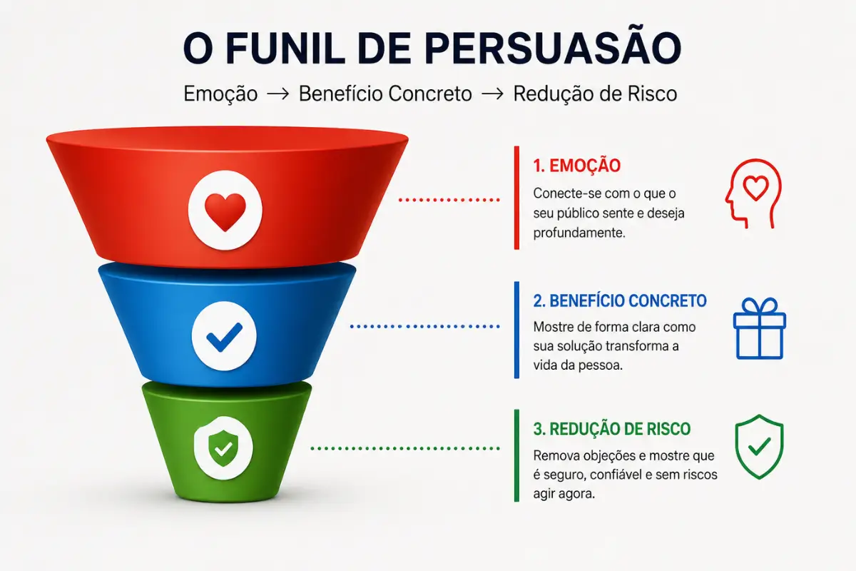 Técnicas de Copywriting: Tudo o Que Você Precisa Saber Para Começar 6 Gráfico confiança longo prazo versus conversão