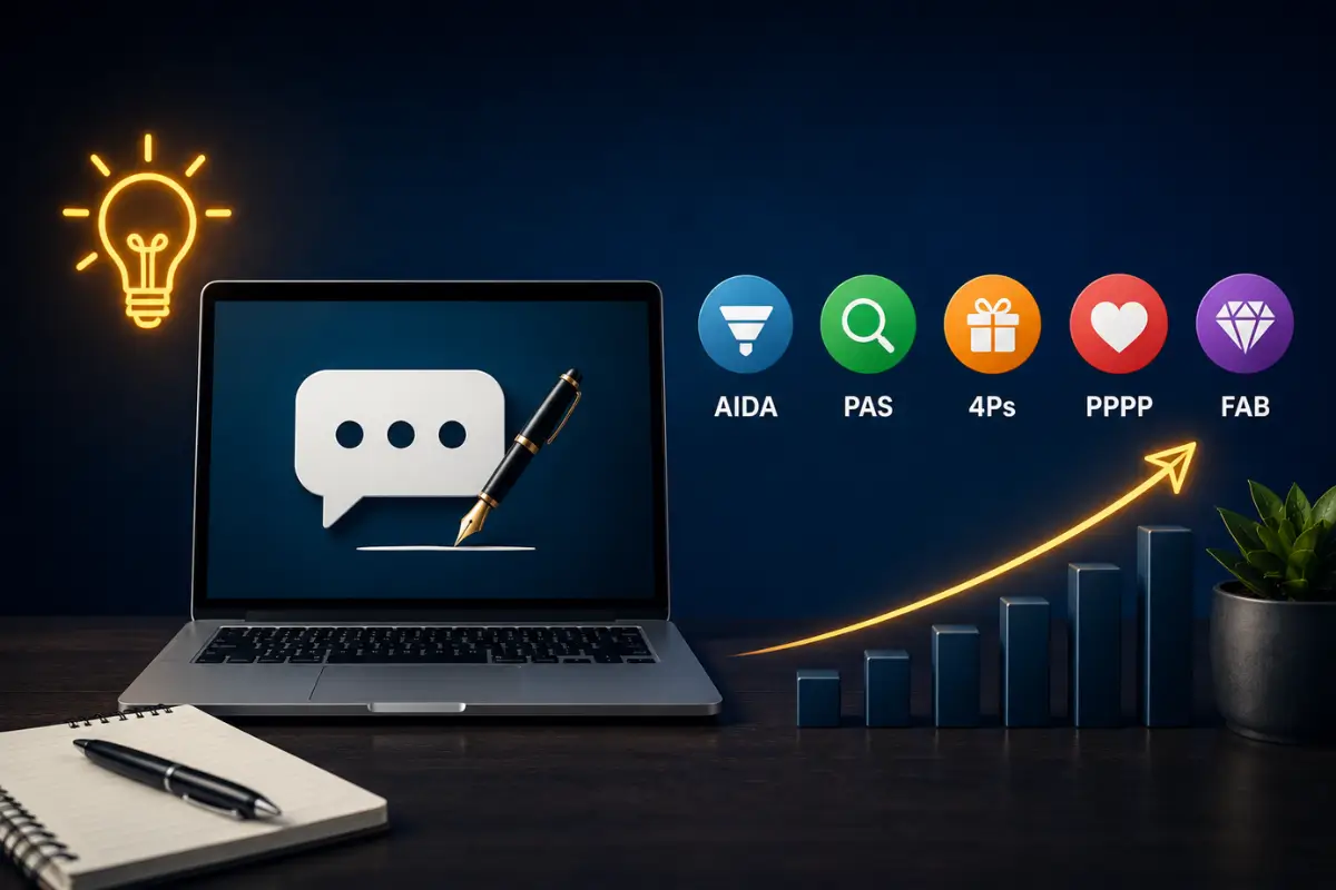 Fórmulas de Copywriting: 5 Exemplos Práticos para Vender Mais 5 combinação fórmulas copywriting página venda longa estrutura integrada